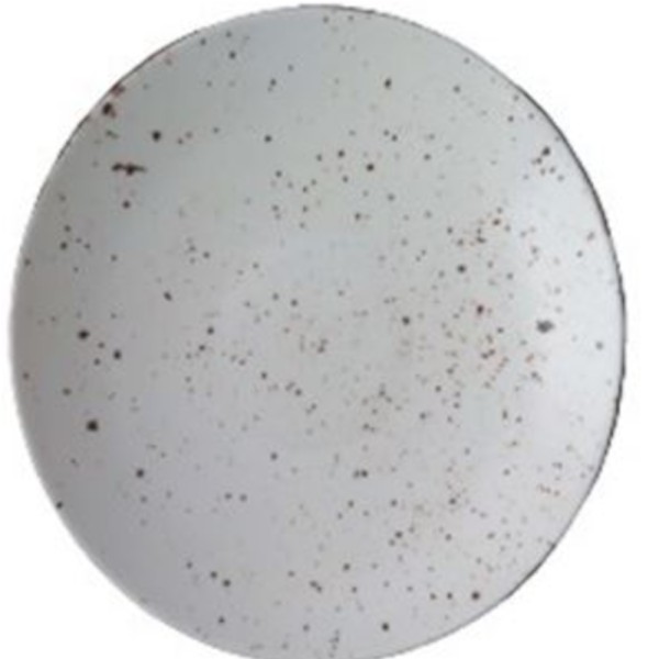 Rustic blanco plato coupe 23cm