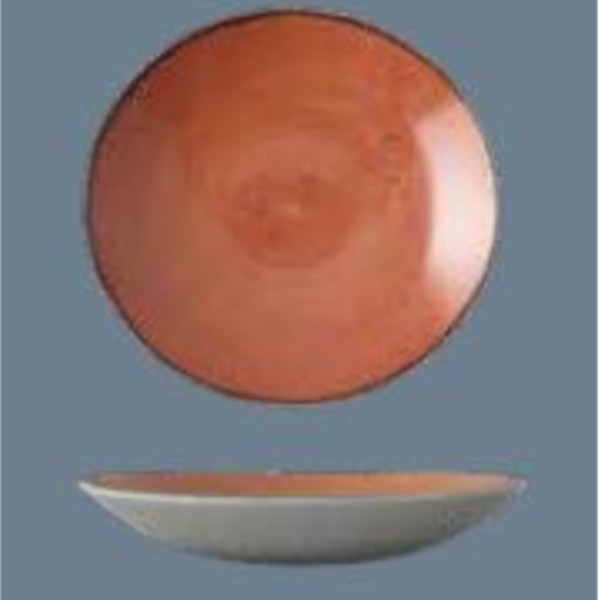Rustic terracota bowl coupe 24,5cm