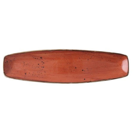 Rustic terracota curve fuente 36x15,5cm