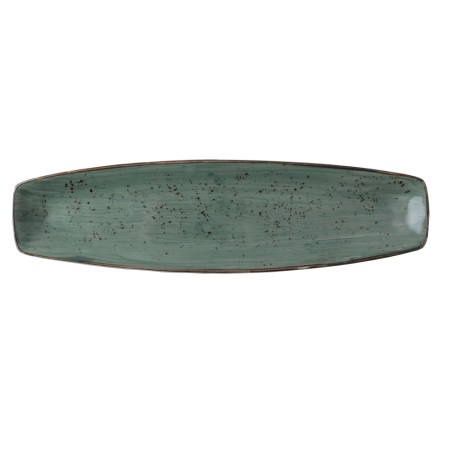 Rustic verde oscuro curve fuente 35x19,5cm