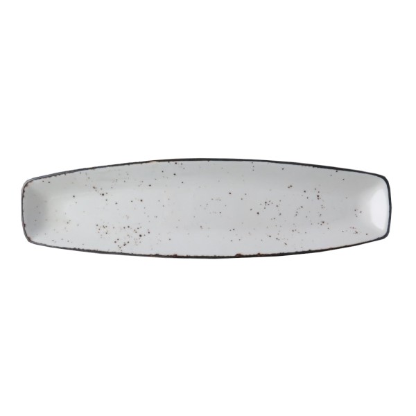 Rustic blanco curve fuente 36x9,5cm
