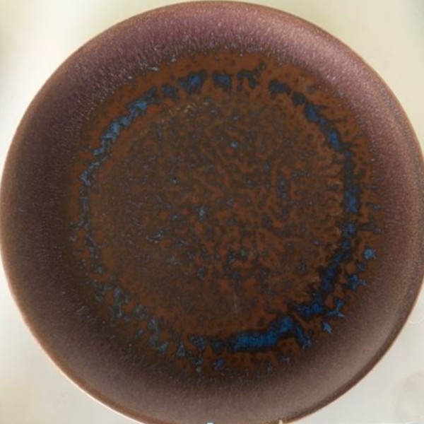 Rustic marron plato coupe 19cm