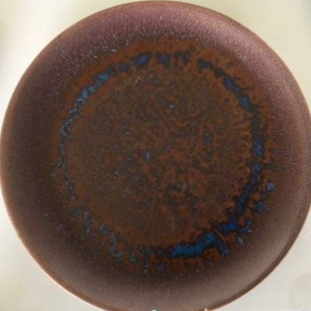 Rustic marron plato coupe 19cm