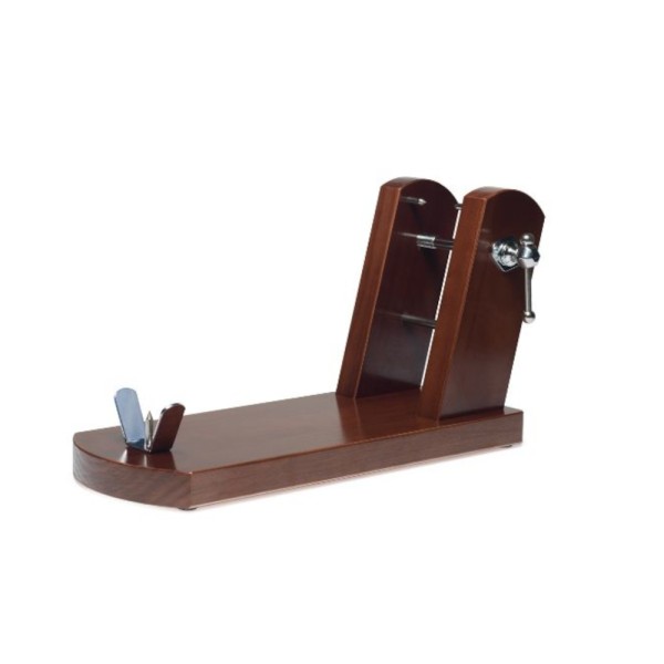 Jamonero Rioja lacado nogal