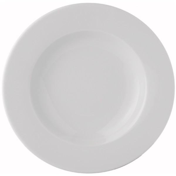Plato hondo 23 cm Estoril blanco c12
