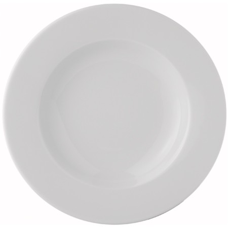 Plato hondo 23 cm Estoril blanco c12
