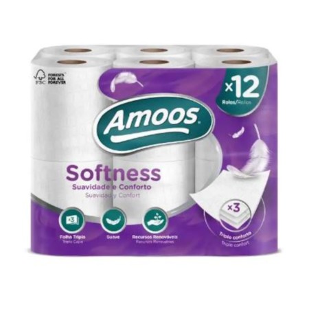 Higiénico 3C Amoos softness p12 rollos