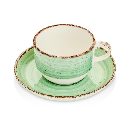 EO / Taza 90 cc + Platillo (Verde)