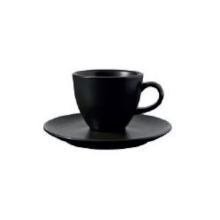 Bistro / Taza 185 cc + Platillo (Matt Black - 102515)