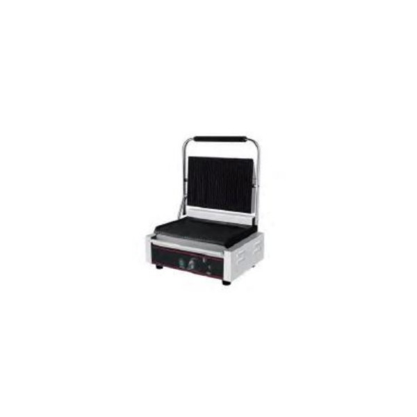 Plancha grill electrica (top groove + bottom flat)