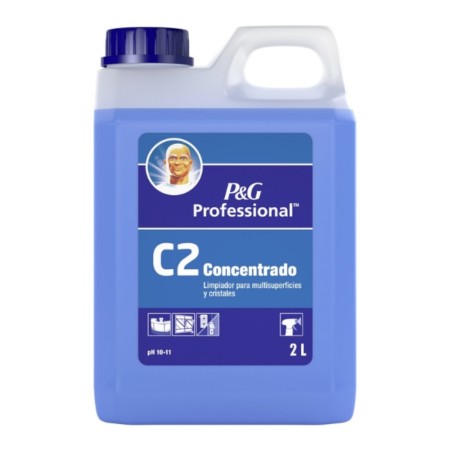 Mr. Proper  C2 Concentrado Higienizante Multisuperficies y Cristales 2L
