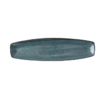 Rustic verde oscuro curve fuente 36.5x15.5cm