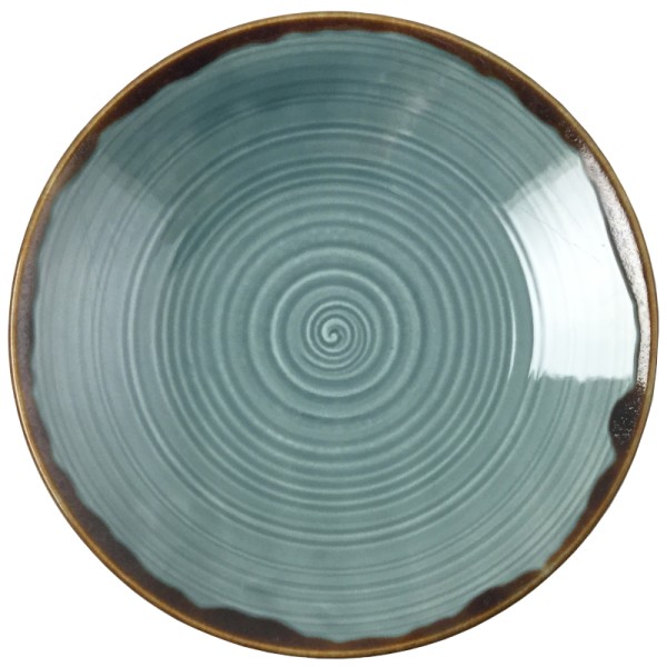 Autumn corn blue (azul flor de maíz)  coupe bowls 25cm