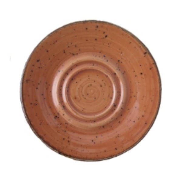 Rustic terracota  double-well platillo 16cm