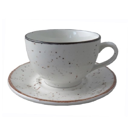 Rustic blanco  cappuccino taza 0,15l