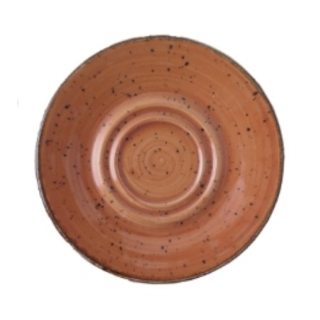 Rustic terracota  double well platillo 12cm