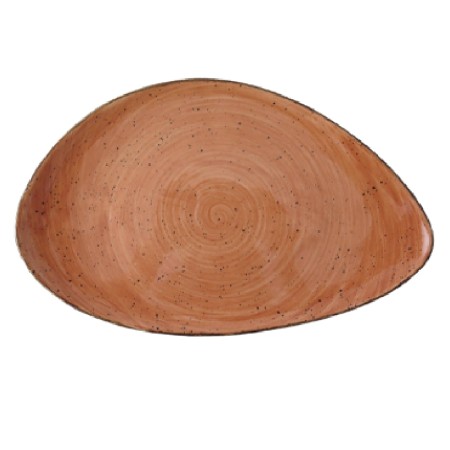 Rustic terracota pebble fuente 37x24cm