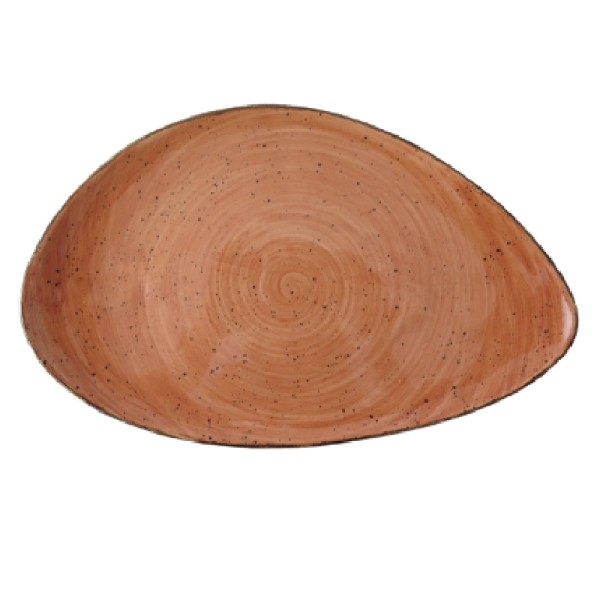Rustic terracota pebble fuente 37x24cm