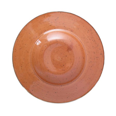 Rustic terracota plato pasta 26cm