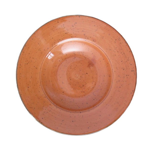 Rustic terracota plato pasta 26cm