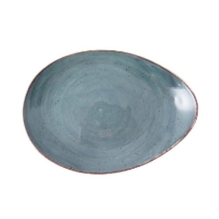 Rustic verde oscuron pebble fuenter 37x24cm