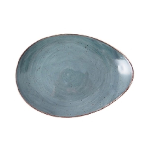 Rustic verde oscuron pebble fuenter 37x24cm