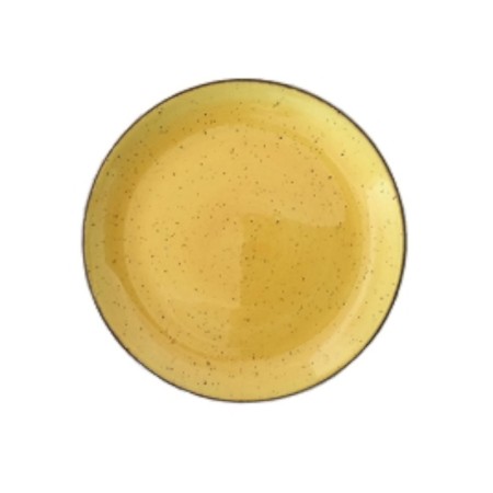 Rustic mustard (mostaza) plato coupe 19cm