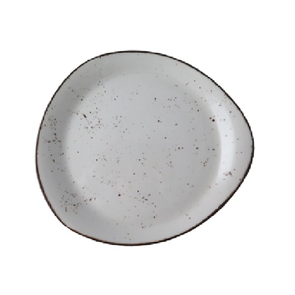 Rustic blanco pebble plato 31x28cm