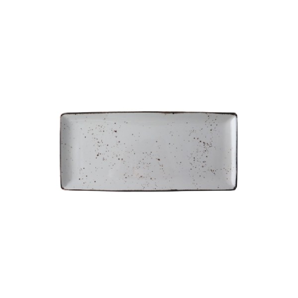 Rustic blanco rect fuente 28.5x16.5cm