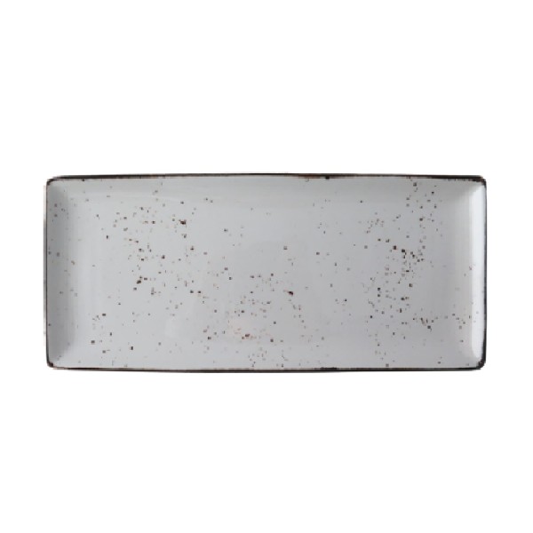Rustic blanco fuente rect. 36,5x16cm