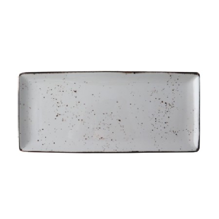 Rustic blanco fuente rect. 36,5x16cm
