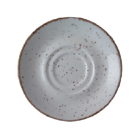 Rustic blanco  double-well platillo 15cm