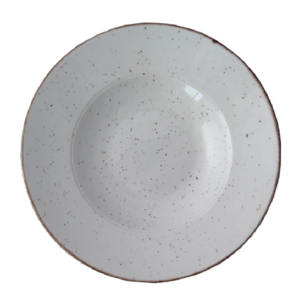 Rustic blanco plato pasta 26cm