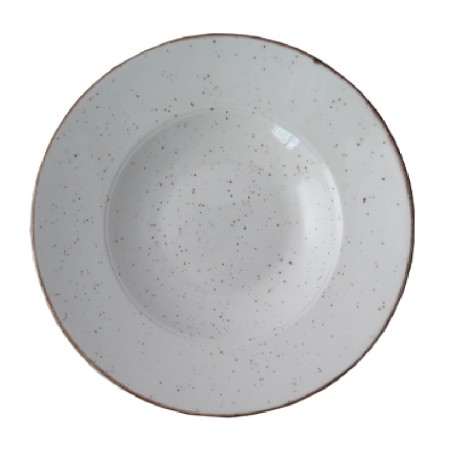 Rustic blanco plato pasta 26cm