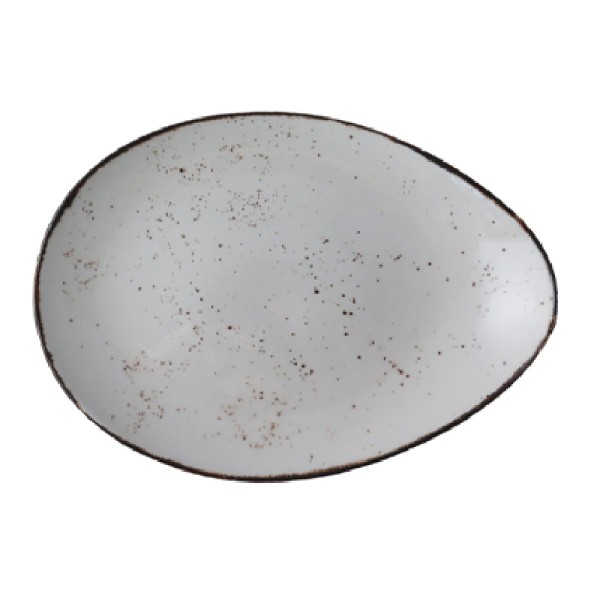 Rustic blanco pebble fuente37x24cm
