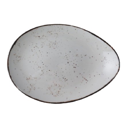 Rustic blanco pebble fuente37x24cm