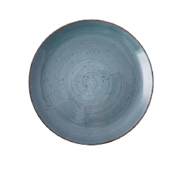 Rustic azul coupe plato 27cm
