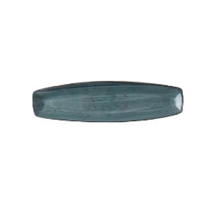 Rustic azule curve fuente 36x9,5cm
