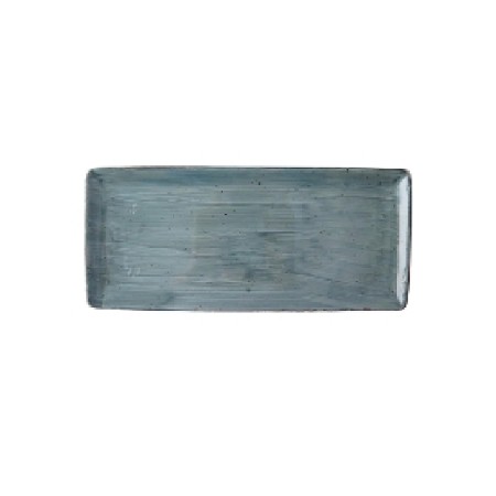 Rustic azul rect fuente 28,5x16,5cm