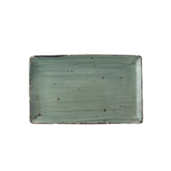 Rustic verde oscuro rect. fuente  33,5x20cm