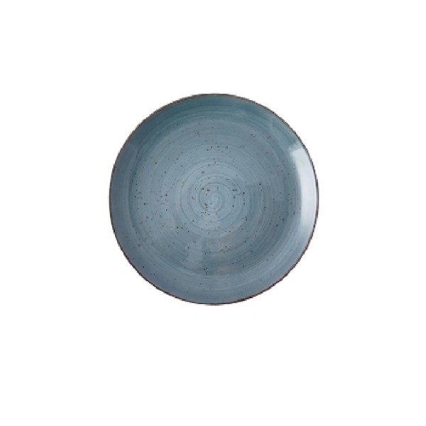 Rustic azul coupe plato 17 cm