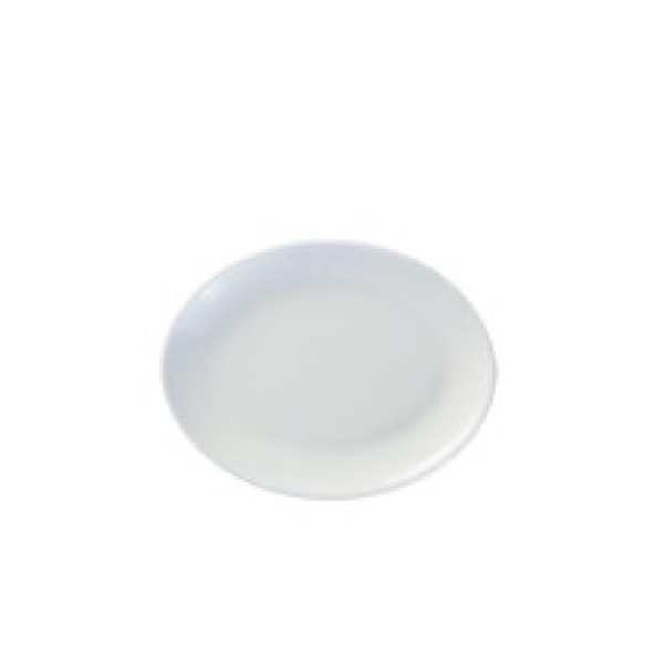bblanco fuente  oval pequeño 25cm