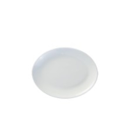 bblanco fuente  oval pequeño 25cm