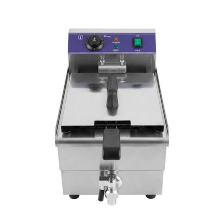 Freidora electrica grande 10L (con grifo) 2