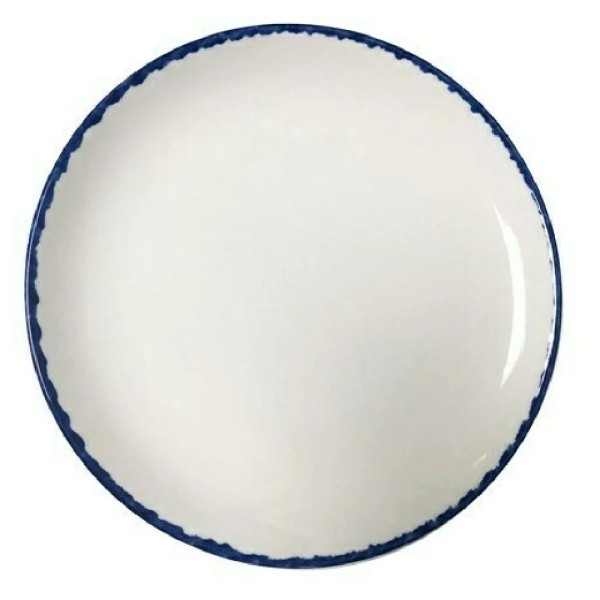 Dapple blue (azul moteado) coupe bowls 25 cm