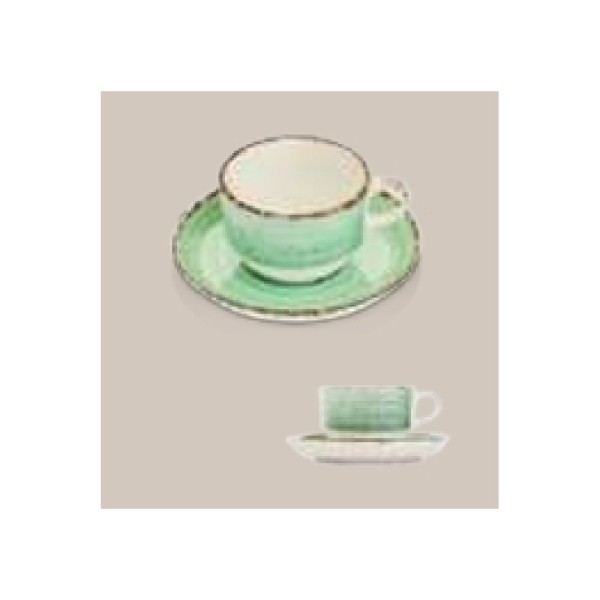 EO / Taza 170 cc + platillo (Verde)