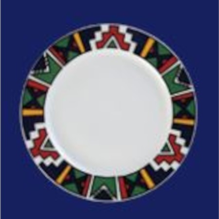 Plato llano Ndebele 27cm