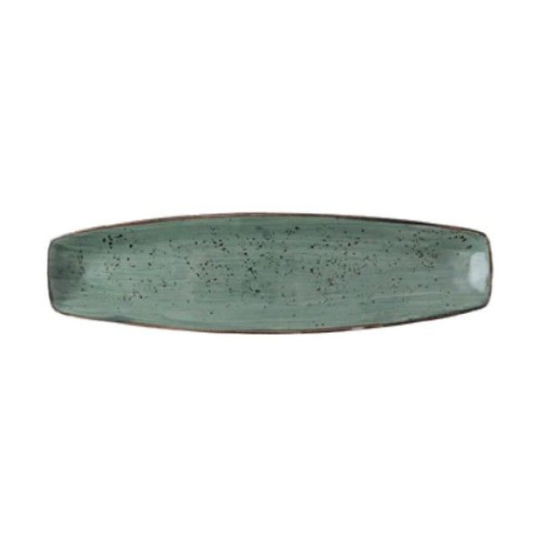 Stone verde oscuro curve fuente 36x9,5cm