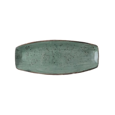 Stone verde oscuro  rect fuente 36,5x16cm