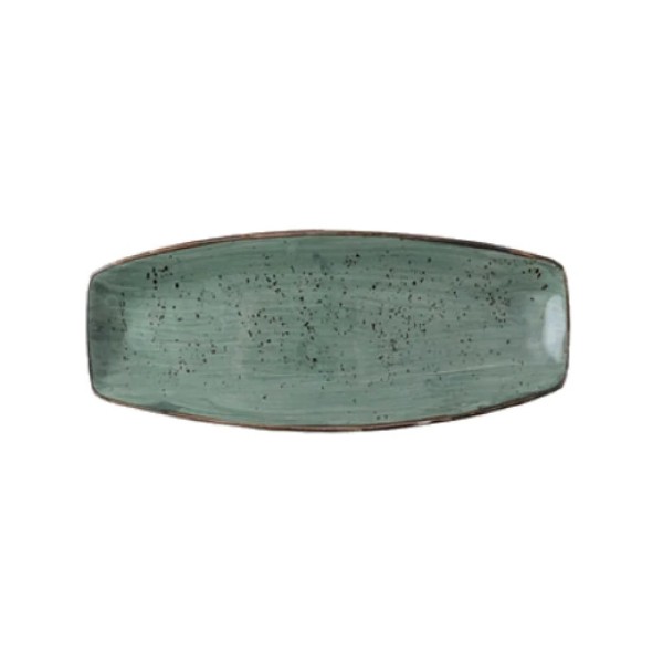 Stone verde oscuro  rect fuente 36,5x16cm